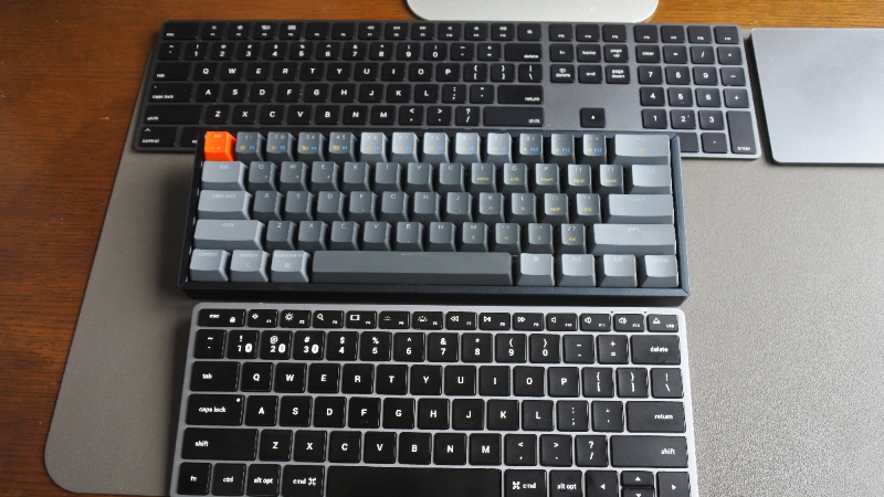 3台のキーボード